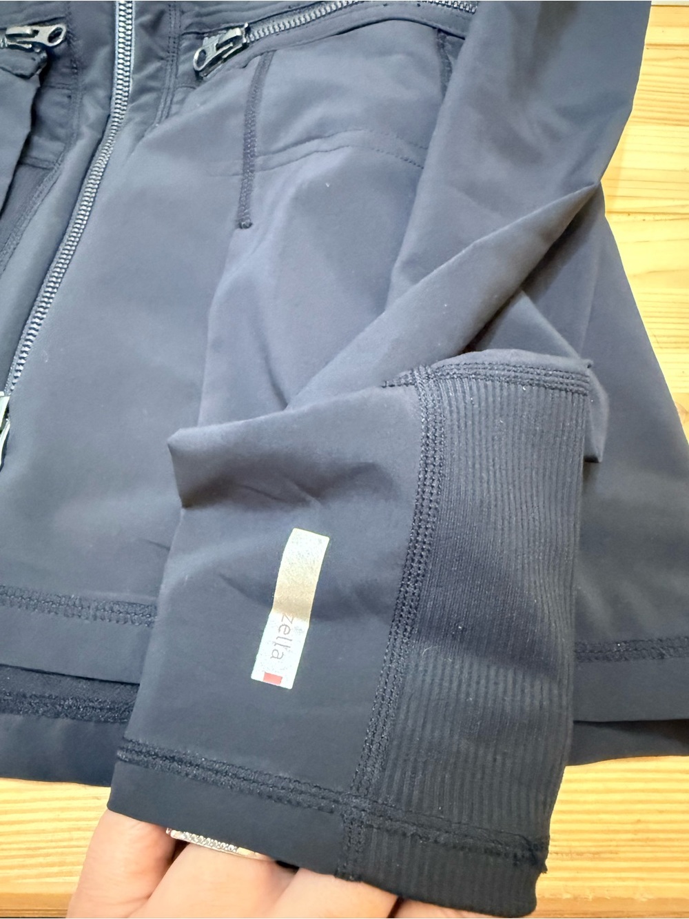 Zella Black Zip Off Peplum Jacket - Picture 11 of 11